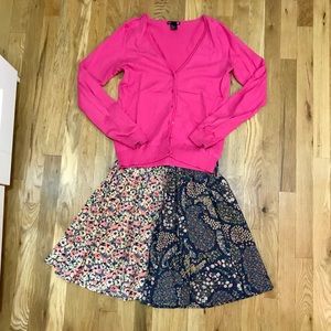 H&M knit cardigan pink size small